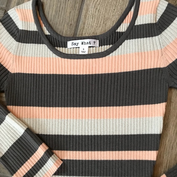 ✨Shimmer stripe sweater dress/bodycon - Picture 3 of 8